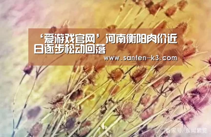 ‘爱游戏官网’河南衡阳肉价近日逐步松动回落(图4) 爱游戏游戏平台